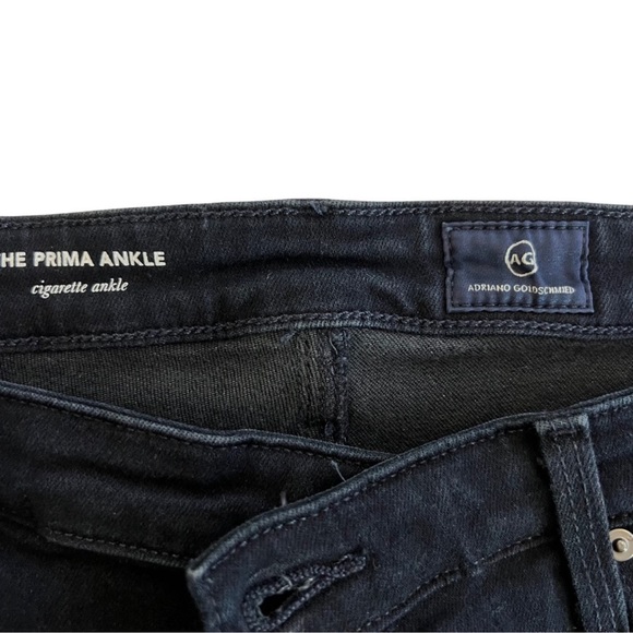 AG Adriano Goldshmied The Prima Ankle Cigarette Jeans Size 32 NWT Dark Rinse - Picture 7 of 8